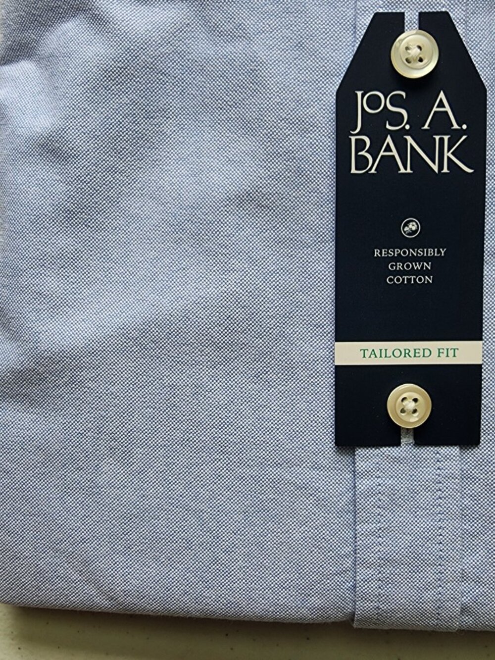 XL Blue Oxford Cloth Shirt Large Mens New Jos A Bank Button Down Collar Cotton - Picture 12 of 17